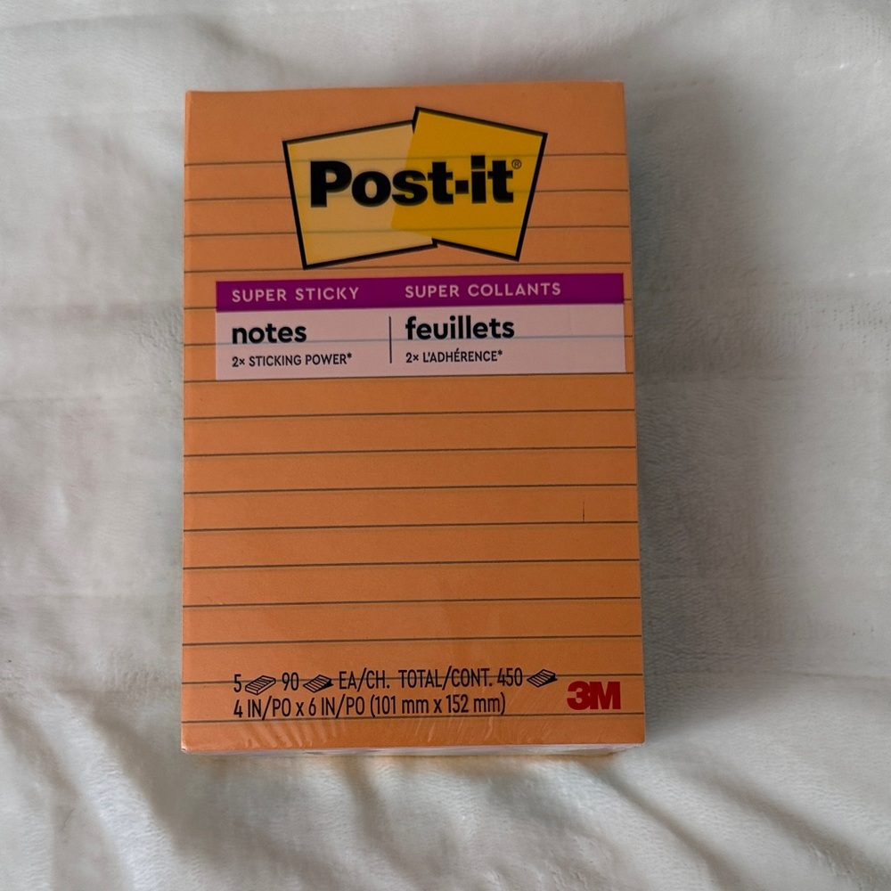 Post-it Super Sticky Notes 4 in. x 6